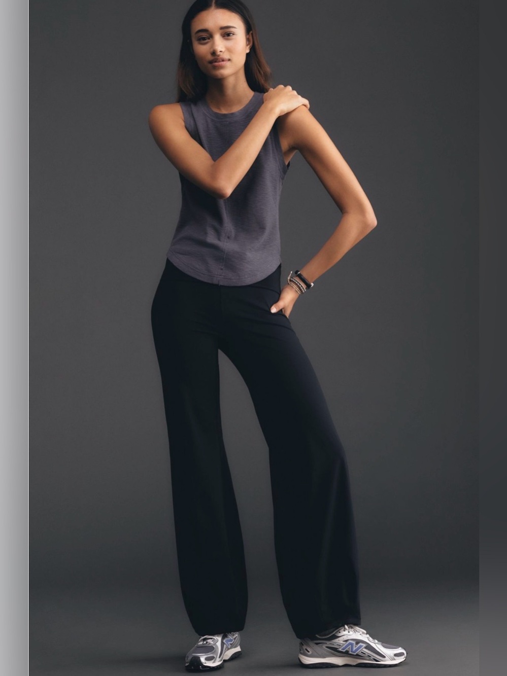 Anthropologie Black Fold-Over Waist Bubble Jogger Pants WORK ONCE
